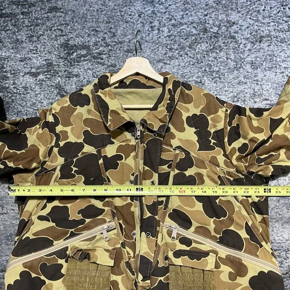 Vintage 90s Columbia Duck Camo Bomber Jacket Mens Large Full Zip Outdoor - Picture 12 of 15